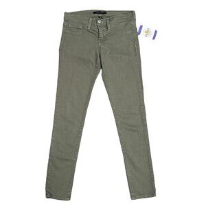 Flying Monkey Womens 26 Olive Green Skinny Jeans Stretch Made in USA